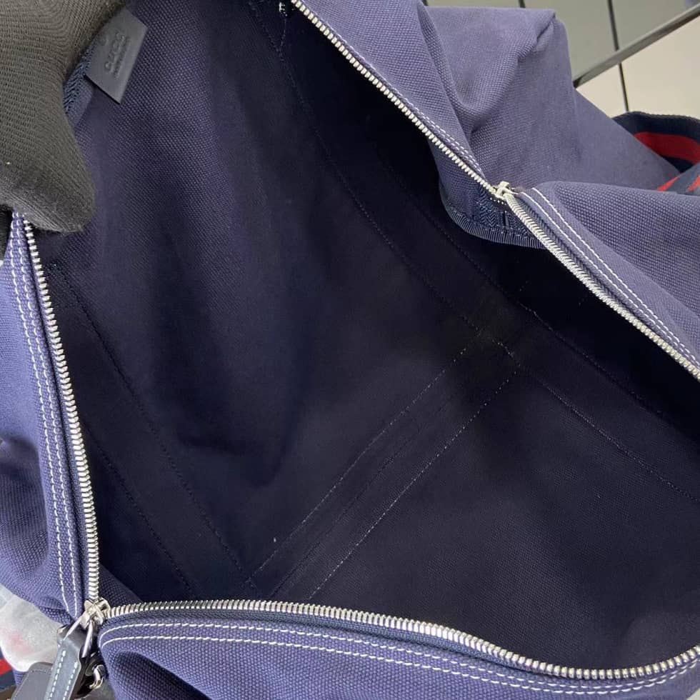 Gucci Mens Canvas Blue Large Duffle Bag 816866_7_161747 Gucci Mens Canvas Blue Large Duffle Bag 816866
