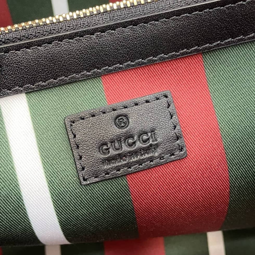 Gucci GG Emblem Beige Black Large Tote Bag_8_161787 Gucci GG Emblem Beige Black Large Tote Bag