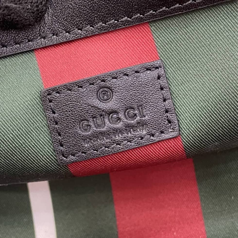 Gucci GG Emblem Beige Black Medium Tote Bag_8_161797 Gucci GG Emblem Beige Black Medium Tote Bag
