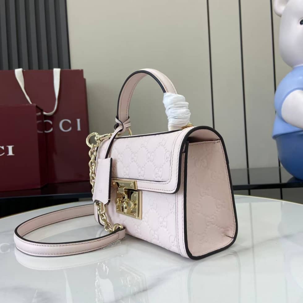 Gucci Padlock Flap Leather Small Pink Bag_2_161847 Gucci Padlock Flap Leather Small Pink Bag