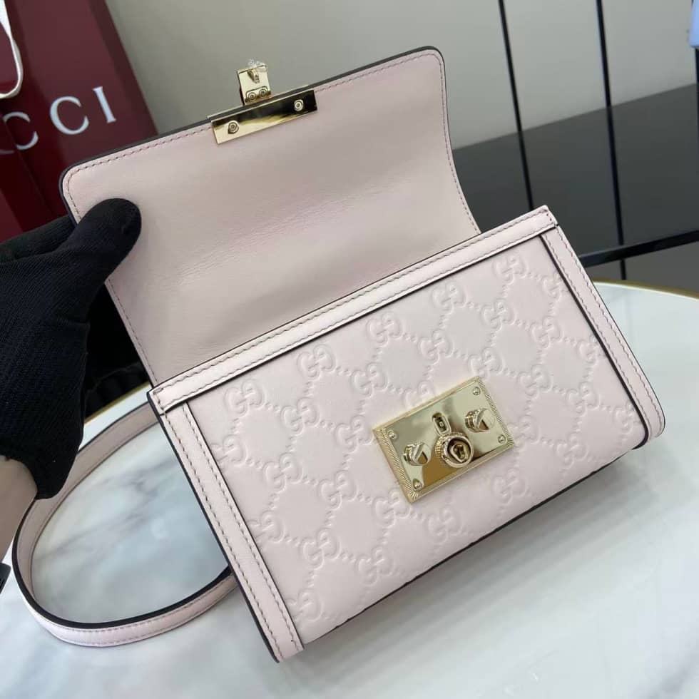 Gucci Padlock Flap Leather Small Pink Bag_6_161847 Gucci Padlock Flap Leather Small Pink Bag