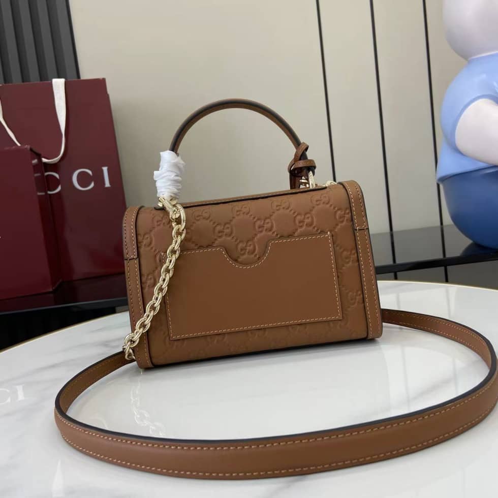 Gucci Padlock Flap Leather Small Brown Bag_1_161857 Gucci Padlock Flap Leather Small Brown Bag