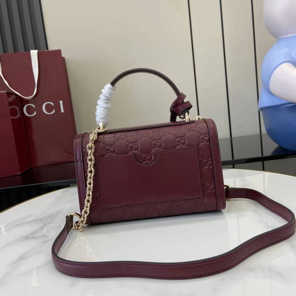 Gucci Padlock Flap Leather Small Burgundy Bag_1_161867 Gucci Padlock Flap Leather Small Burgundy Bag