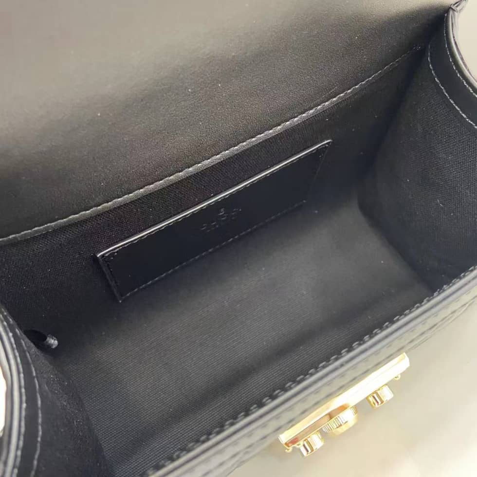 Gucci Padlock Flap Leather Small Black Bag_7_161877 Gucci Padlock Flap Leather Small Black Bag