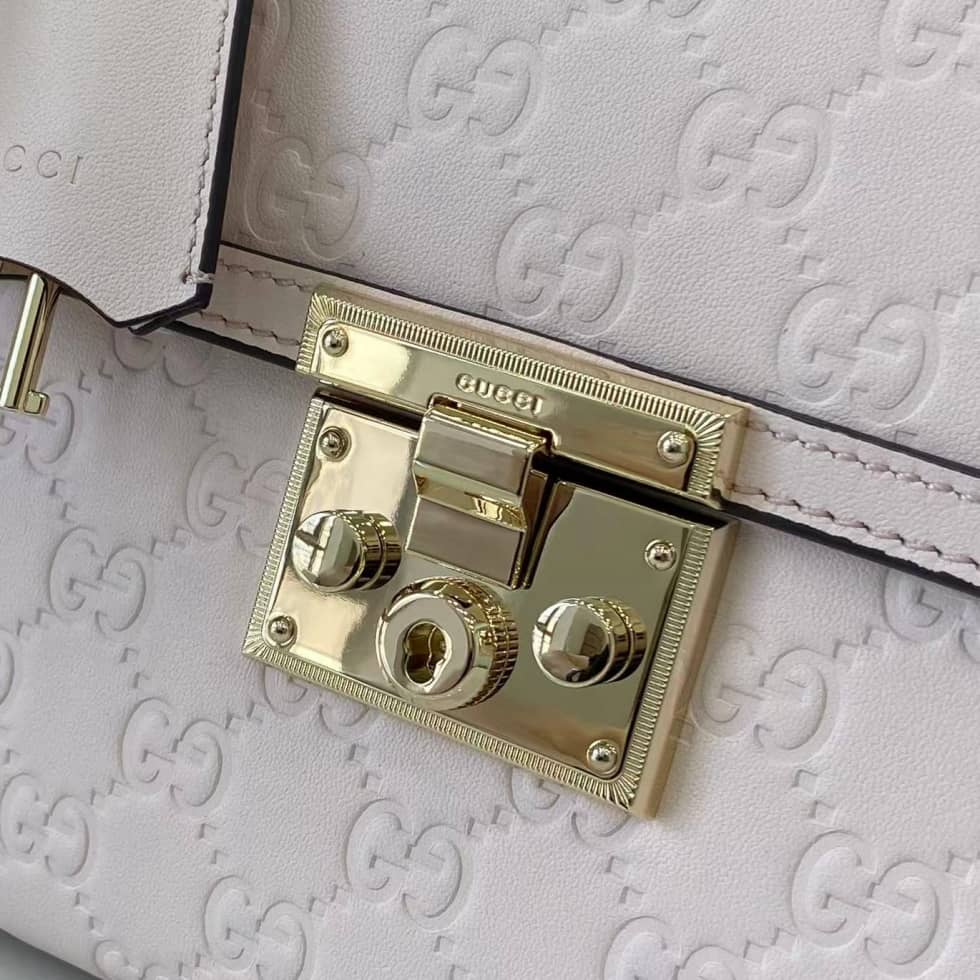 Gucci Padlock Flap Leather Medium Pink Bag_5_161887 Gucci Padlock Flap Leather Medium Pink Bag