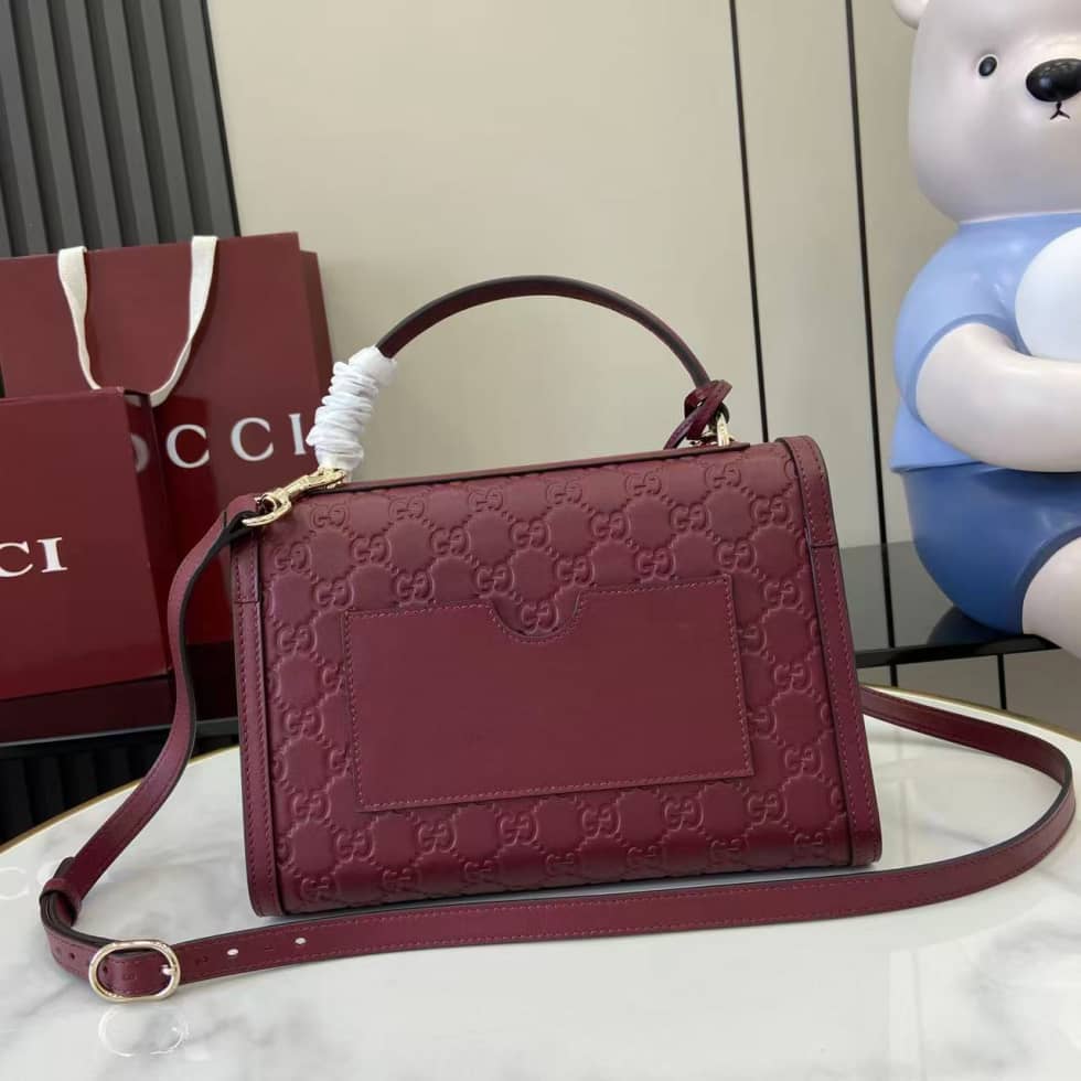 Gucci Padlock Flap Leather Medium Burgundy Bag_1_161907 Gucci Padlock Flap Leather Medium Burgundy Bag