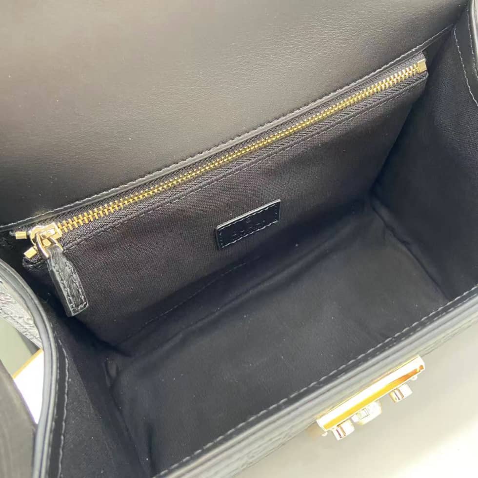 Gucci Padlock Flap Leather Medium Black Bag_7_161917 Gucci Padlock Flap Leather Medium Black Bag