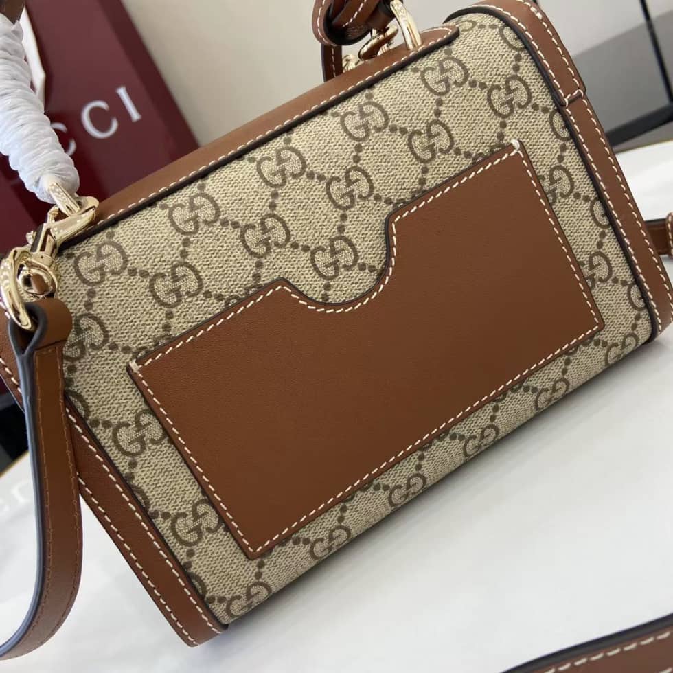 Gucci Padlock GG Canvas Small Brown Flap Bag_4_161967 Gucci Padlock GG Canvas Small Brown Flap Bag