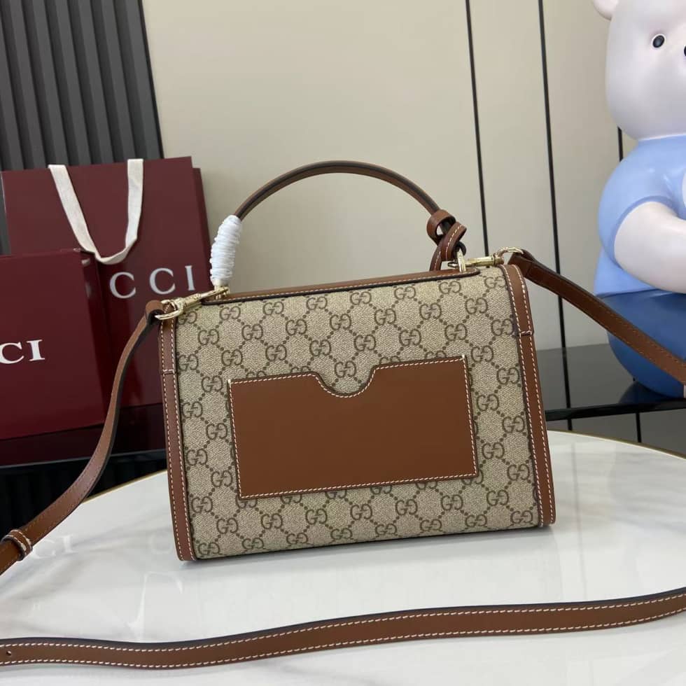 Gucci Padlock GG Medium Brown Flap Bag 838998_1_161977 Gucci Padlock GG Medium Brown Flap Bag 838998