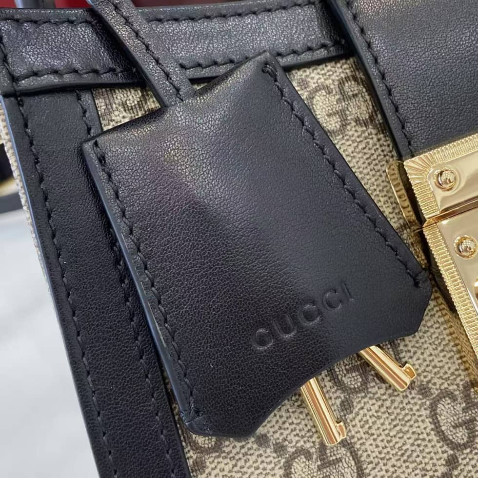 Gucci Padlock GG Small Beige Black Top Handle Bag_5_162007 Gucci Padlock GG Small Beige Black Top Handle Bag