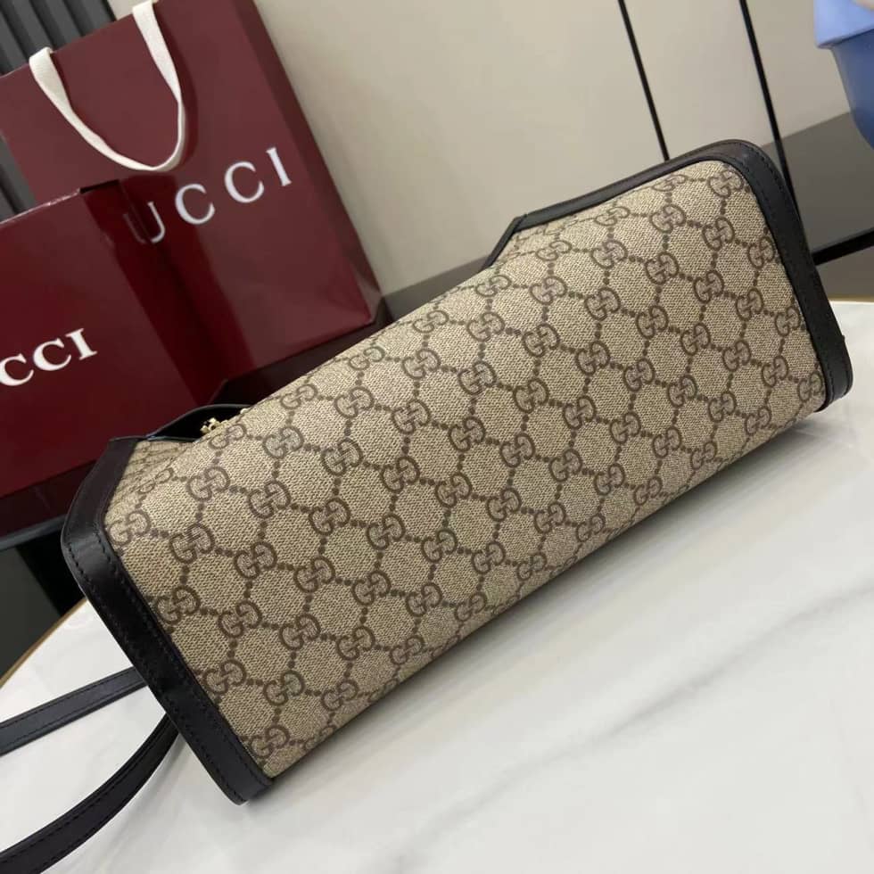Gucci Padlock Large Beige Black Top Handle Bag_3_162067 Gucci Padlock Large Beige Black Top Handle Bag