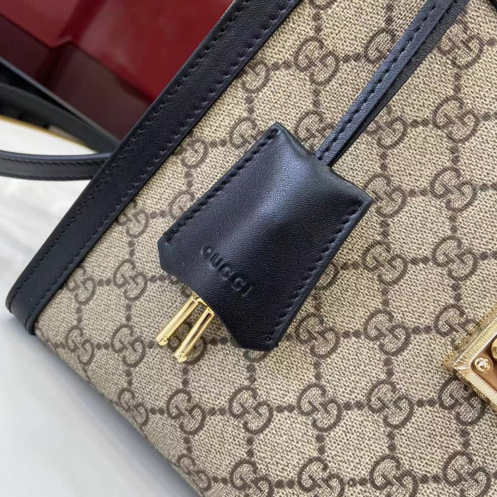 Gucci Padlock Large Beige Black Top Handle Bag_4_162067 Gucci Padlock Large Beige Black Top Handle Bag
