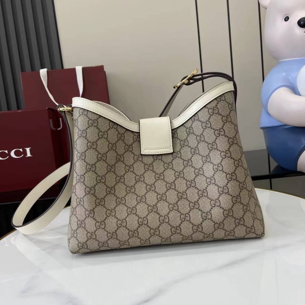 Gucci Padlock GG Medium Beige White Shoulder Bag_1_162077 Gucci Padlock GG Medium Beige White Shoulder Bag