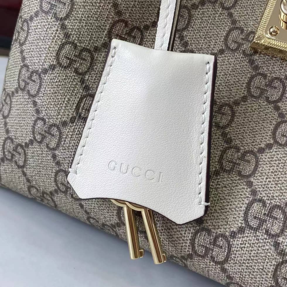 Gucci Padlock GG Medium Beige White Shoulder Bag_5_162077 Gucci Padlock GG Medium Beige White Shoulder Bag