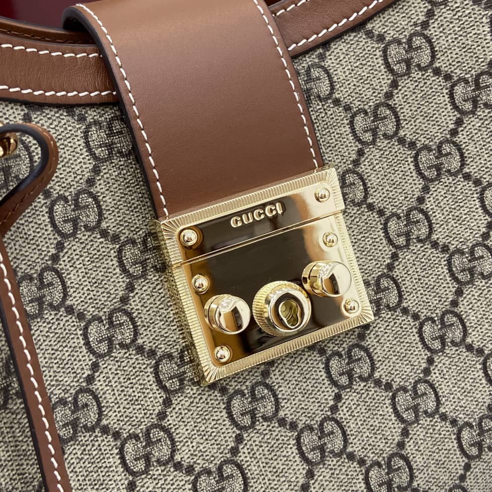 Gucci Padlock GG Medium Beige Brown Shoulder Bag_5_162087 Gucci Padlock GG Medium Beige Brown Shoulder Bag