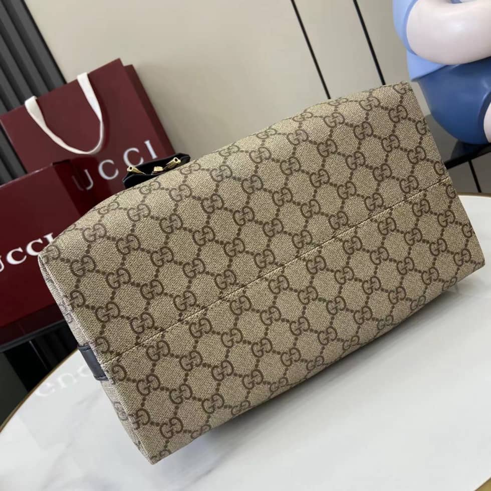 Gucci Padlock GG Medium Beige Black Shoulder Bag_3_162097 Gucci Padlock GG Medium Beige Black Shoulder Bag