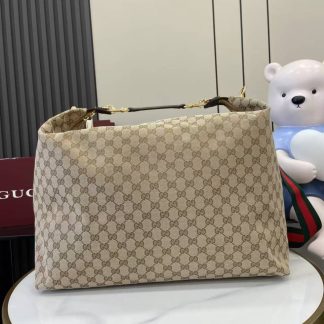 Gucci Mens Brera GG Large Beige Crossbody Bag