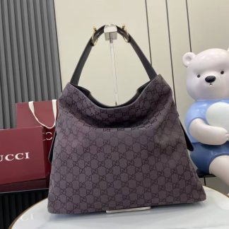 Gucci Beatrix GG Large Coffee Brown Tote 850546