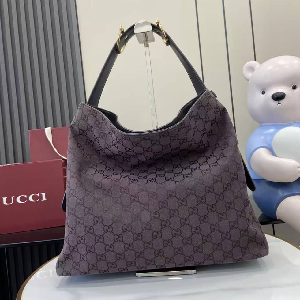 Gucci Beatrix GG Large Coffee Brown Tote 850546_1_162167 Gucci Beatrix GG Large Coffee Brown Tote 850546