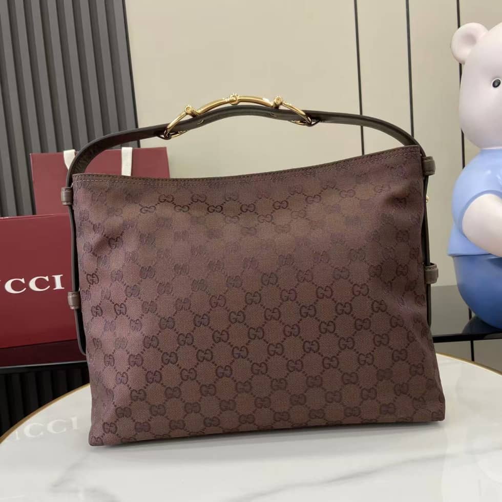 Gucci Beatrix GG Medium Dark Brown Shoulder Bag_1_162177 Gucci Beatrix GG Medium Dark Brown Shoulder Bag