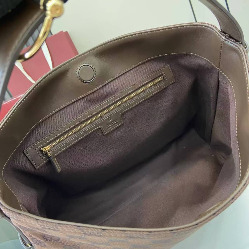 Gucci Beatrix GG Medium Dark Brown Shoulder Bag_6_162177 Gucci Beatrix GG Medium Dark Brown Shoulder Bag
