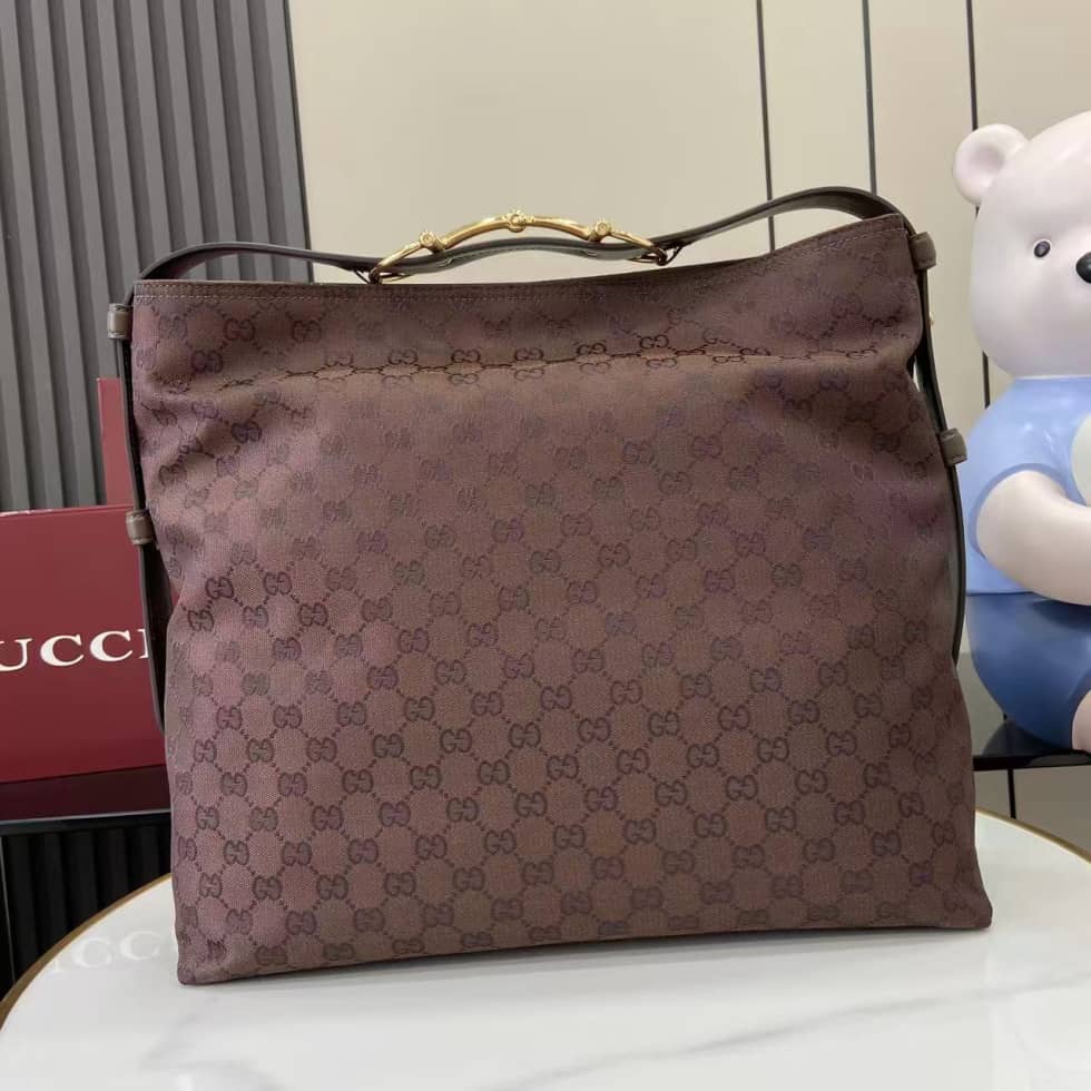 Gucci Beatrix GG Large Dark Brown Tote Bag 850546_1_162187 Gucci Beatrix GG Large Dark Brown Tote Bag 850546