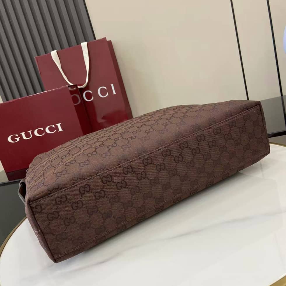 Gucci Beatrix GG Large Dark Brown Tote Bag 850546_6_162187 Gucci Beatrix GG Large Dark Brown Tote Bag 850546