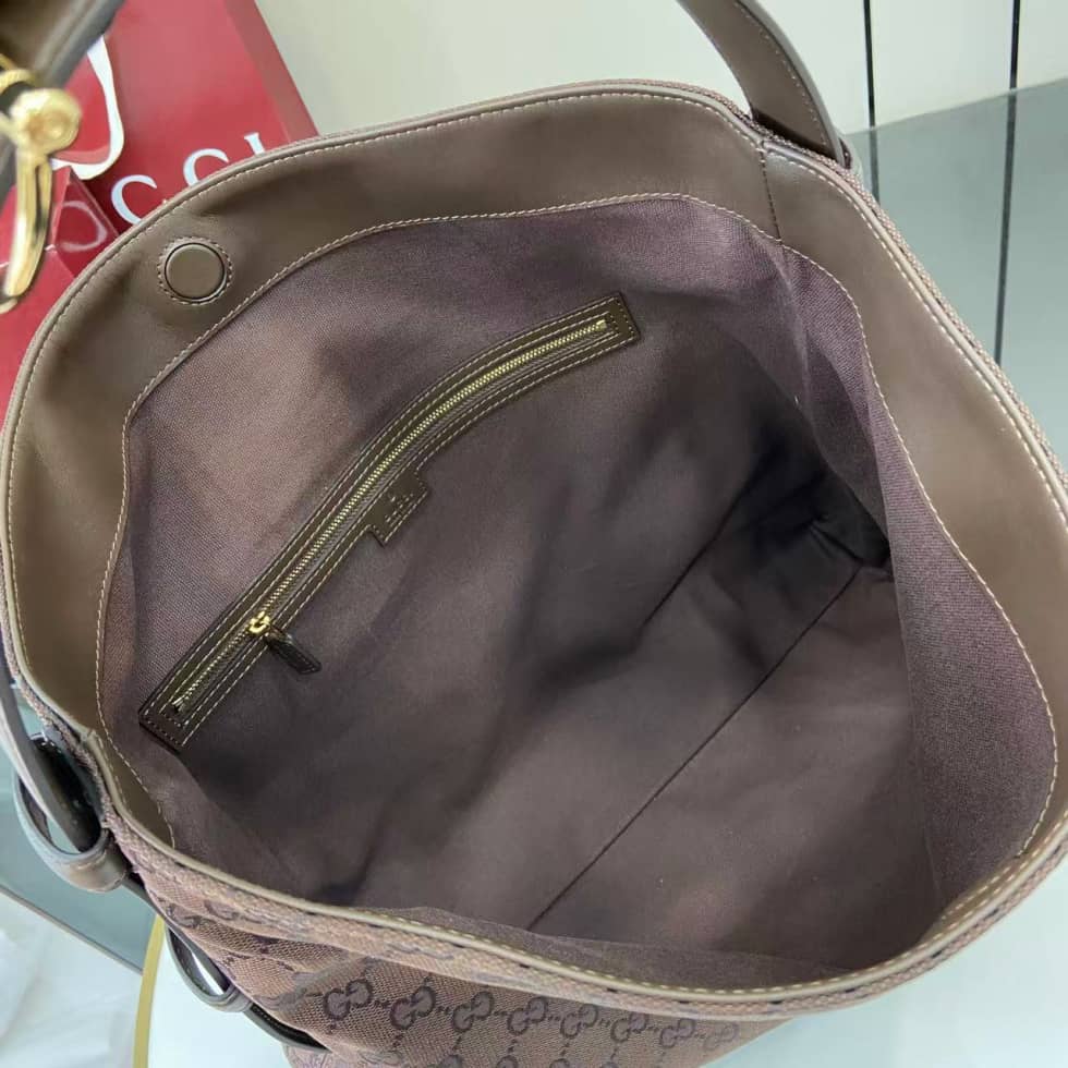 Gucci Beatrix GG Large Dark Brown Tote Bag 850546_7_162187 Gucci Beatrix GG Large Dark Brown Tote Bag 850546