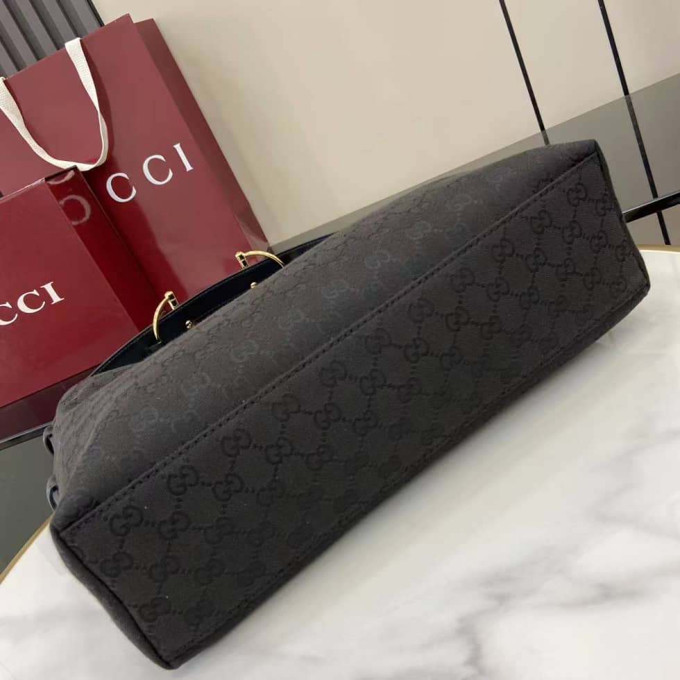 Gucci Beatrix GG Medium Black Shoulder Bag 850926_3_162197 Gucci Beatrix GG Medium Black Shoulder Bag 850926
