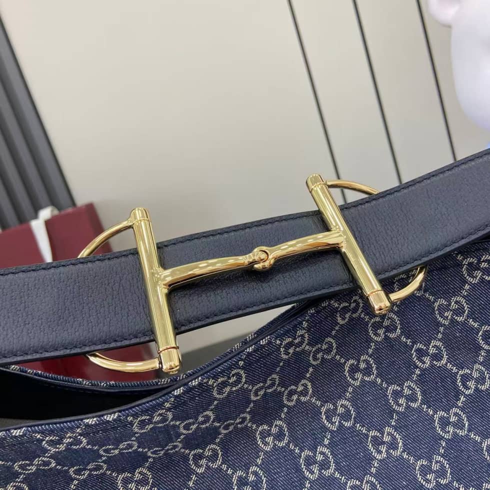 Gucci Beatrix Denim Large Blue Tote Bag 850546_6_162247 Gucci Beatrix Denim Large Blue Tote Bag 850546