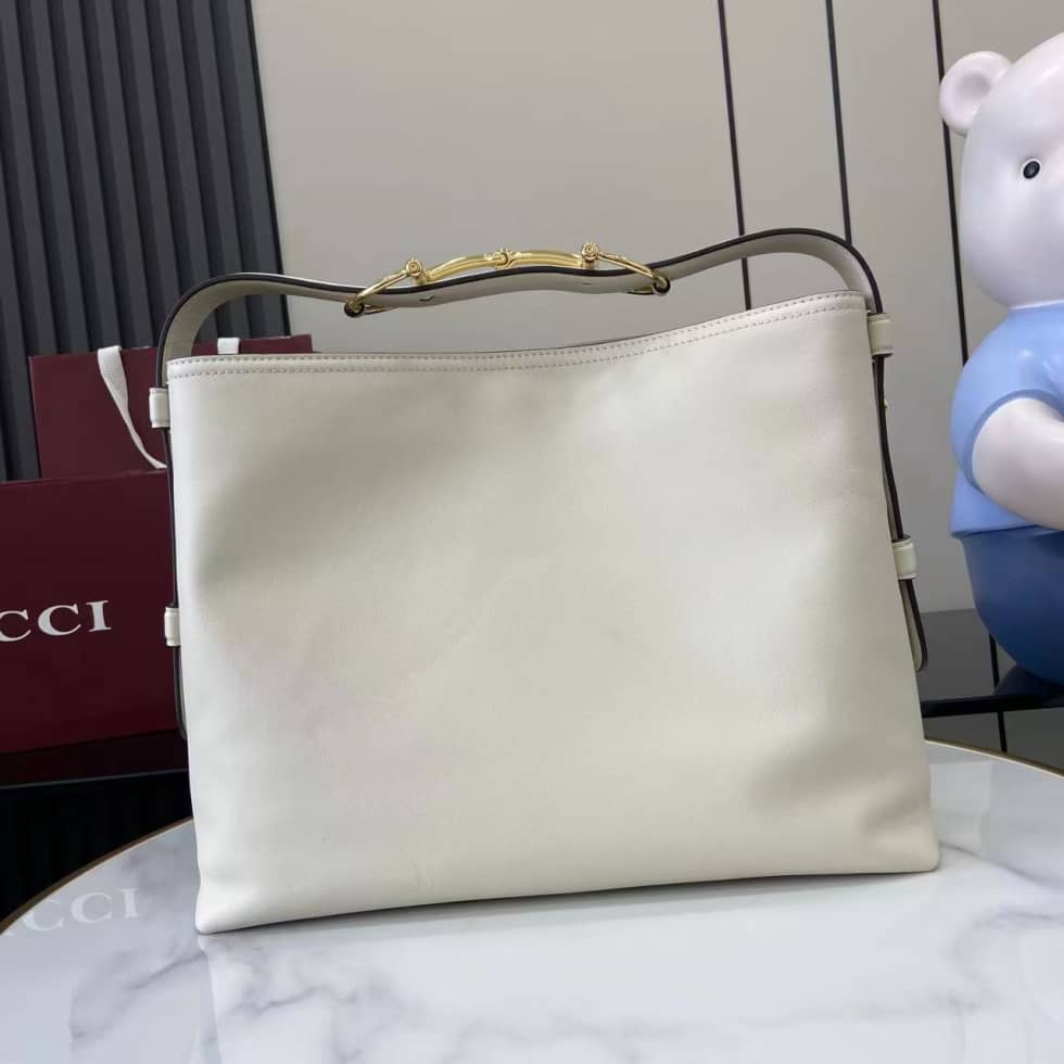 Gucci Beatrix Leather Medium White Shoulder Bag_1_162257 Gucci Beatrix Leather Medium White Shoulder Bag