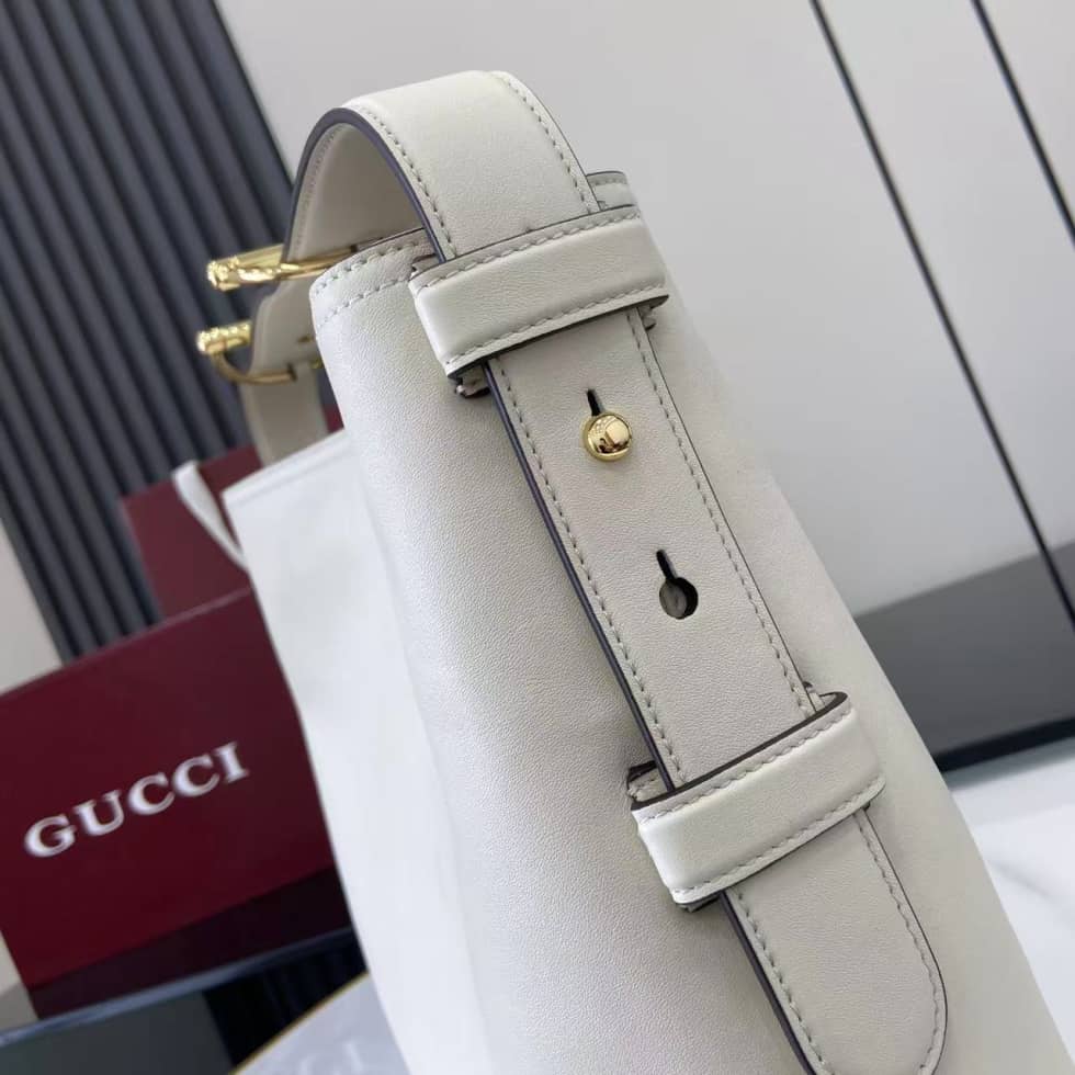 Gucci Beatrix Leather Medium White Shoulder Bag_4_162257 Gucci Beatrix Leather Medium White Shoulder Bag