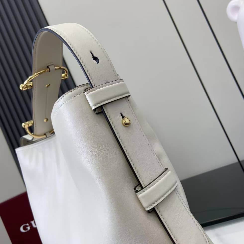 Gucci Beatrix Leather Large White Tote Bag 850546_4_162267 Gucci Beatrix Leather Large White Tote Bag 850546