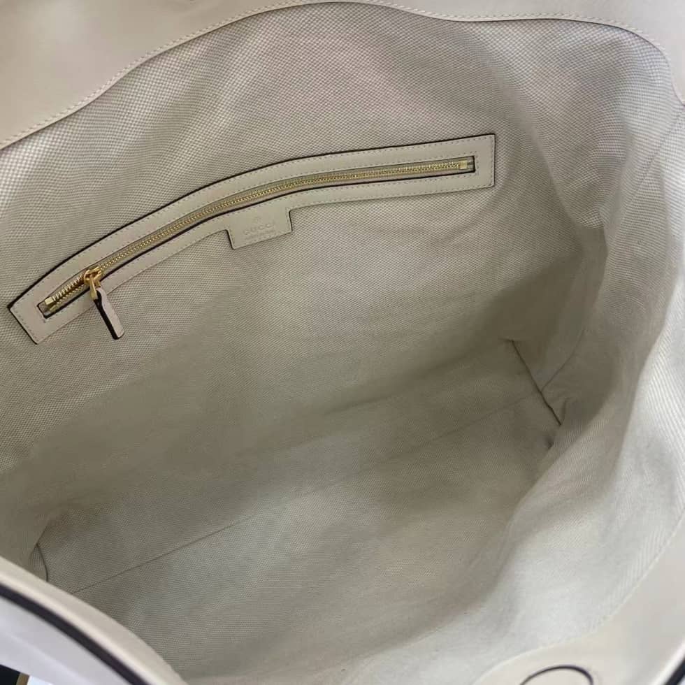 Gucci Beatrix Leather Large White Tote Bag 850546_7_162267 Gucci Beatrix Leather Large White Tote Bag 850546