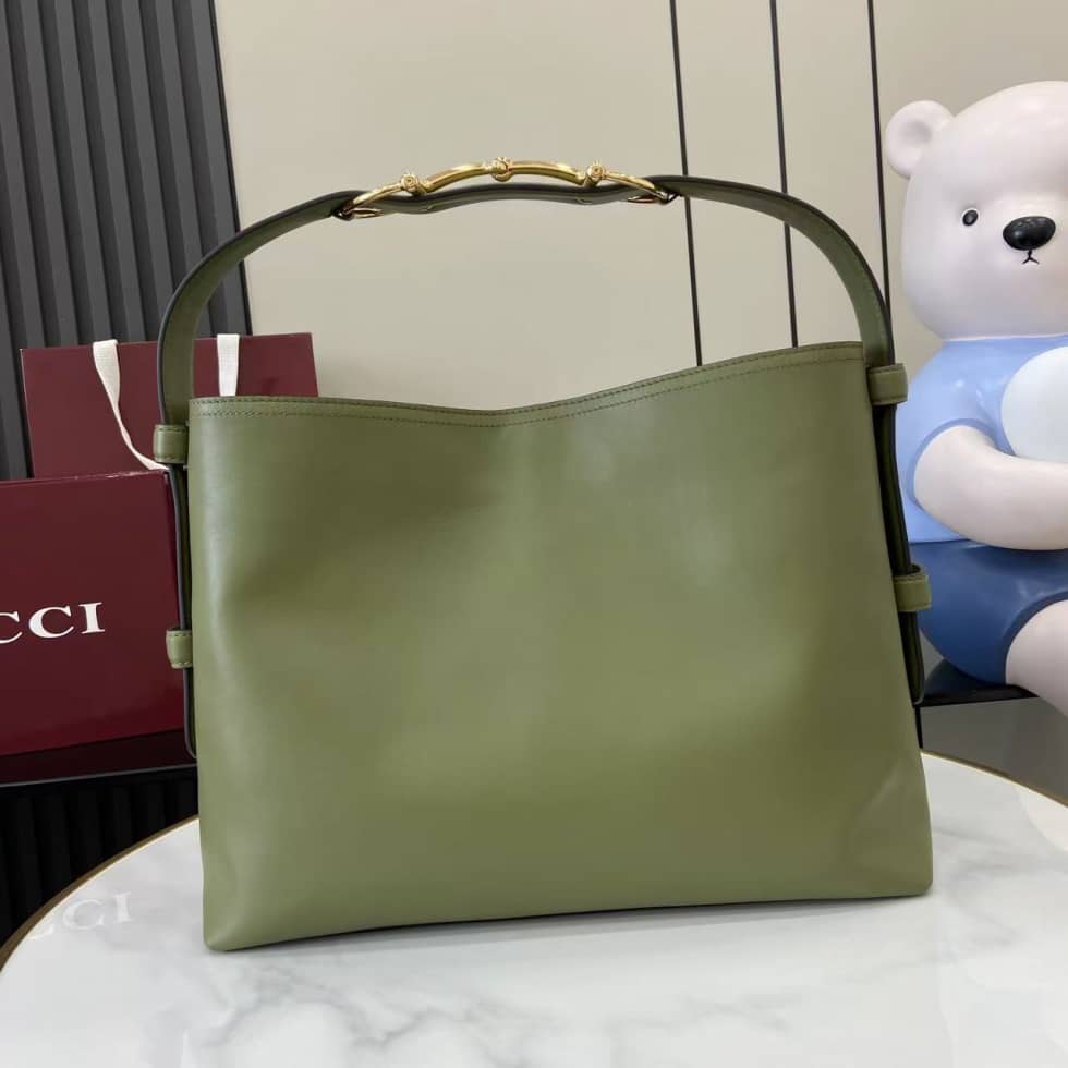Gucci Beatrix Leather Medium Green Shoulder Bag_1_162277 Gucci Beatrix Leather Medium Green Shoulder Bag