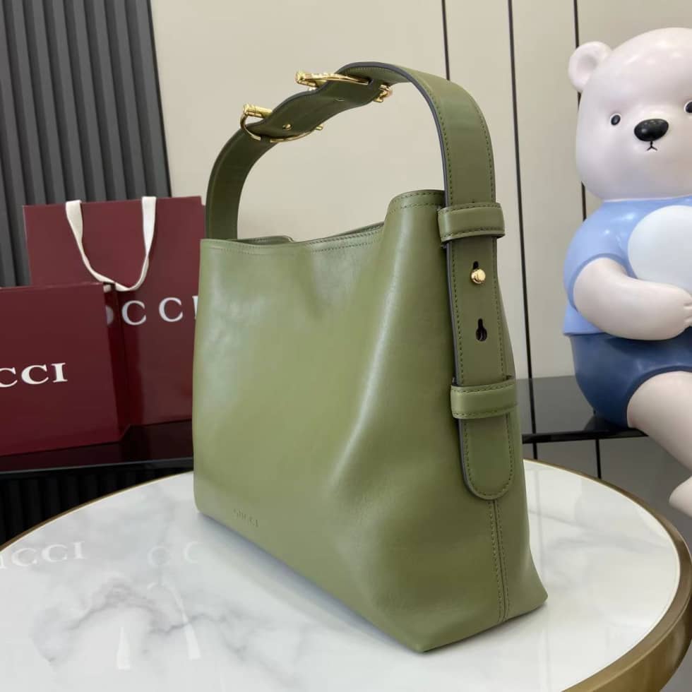 Gucci Beatrix Leather Medium Green Shoulder Bag_2_162277 Gucci Beatrix Leather Medium Green Shoulder Bag