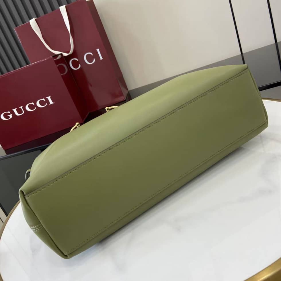 Gucci Beatrix Leather Medium Green Shoulder Bag_3_162277 Gucci Beatrix Leather Medium Green Shoulder Bag