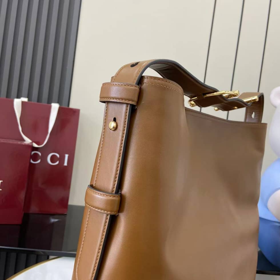 Gucci Beatrix Leather Large Brown Tote Bag 850546_4_162307 Gucci Beatrix Leather Large Brown Tote Bag 850546