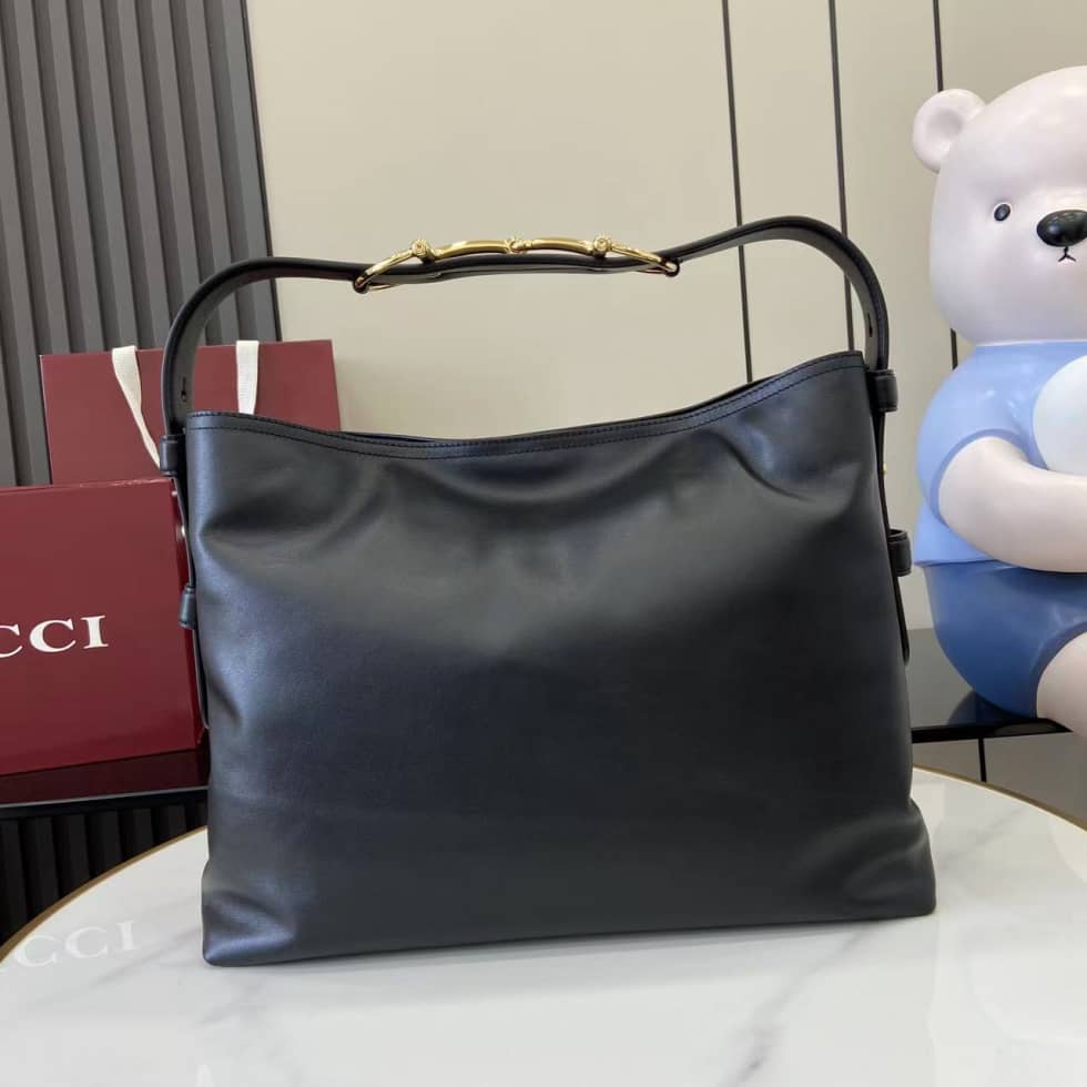 Gucci Beatrix Leather Medium Black Shoulder Bag_1_162317 Gucci Beatrix Leather Medium Black Shoulder Bag
