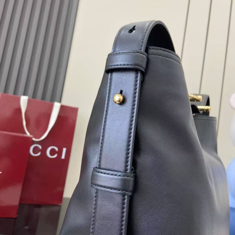 Gucci Beatrix Leather Large Black Tote Bag 850546_4_162327 Gucci Beatrix Leather Large Black Tote Bag 850546