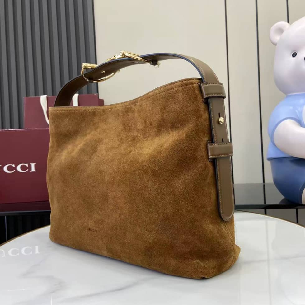 Gucci Beatrix Suede Medium Brown Shoulder Bag_2_162337 Gucci Beatrix Suede Medium Brown Shoulder Bag