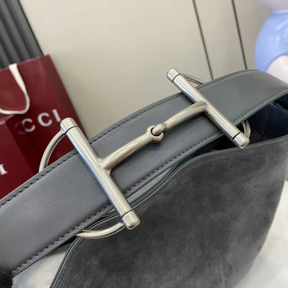 Gucci Beatrix Suede Medium Gray Shoulder Bag_5_162347 Gucci Beatrix Suede Medium Gray Shoulder Bag