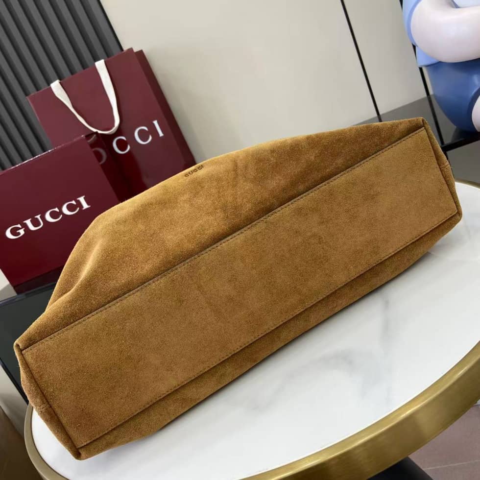 Gucci Beatrix Suede Large Brown Tote Bag 850546_3_162357 Gucci Beatrix Suede Large Brown Tote Bag 850546