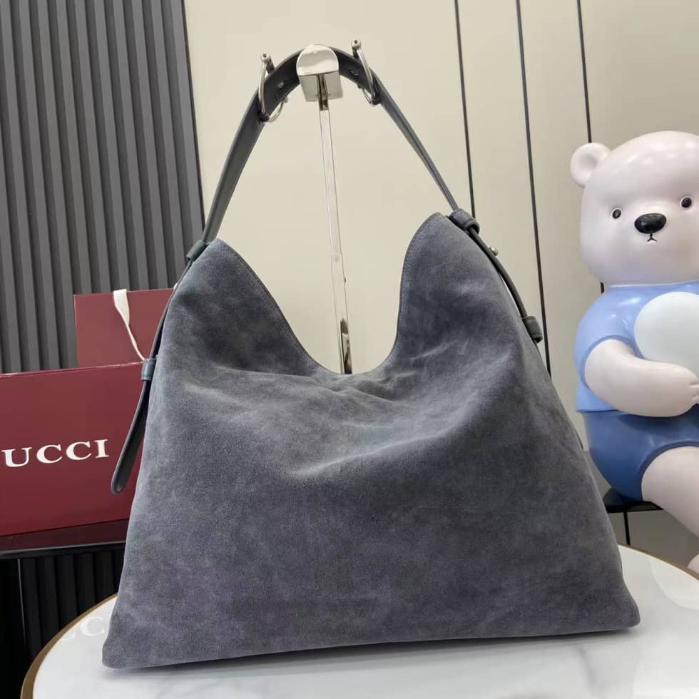 Gucci Beatrix Suede Large Gray Tote Bag 850546_1_162367 Gucci Beatrix Suede Large Gray Tote Bag 850546