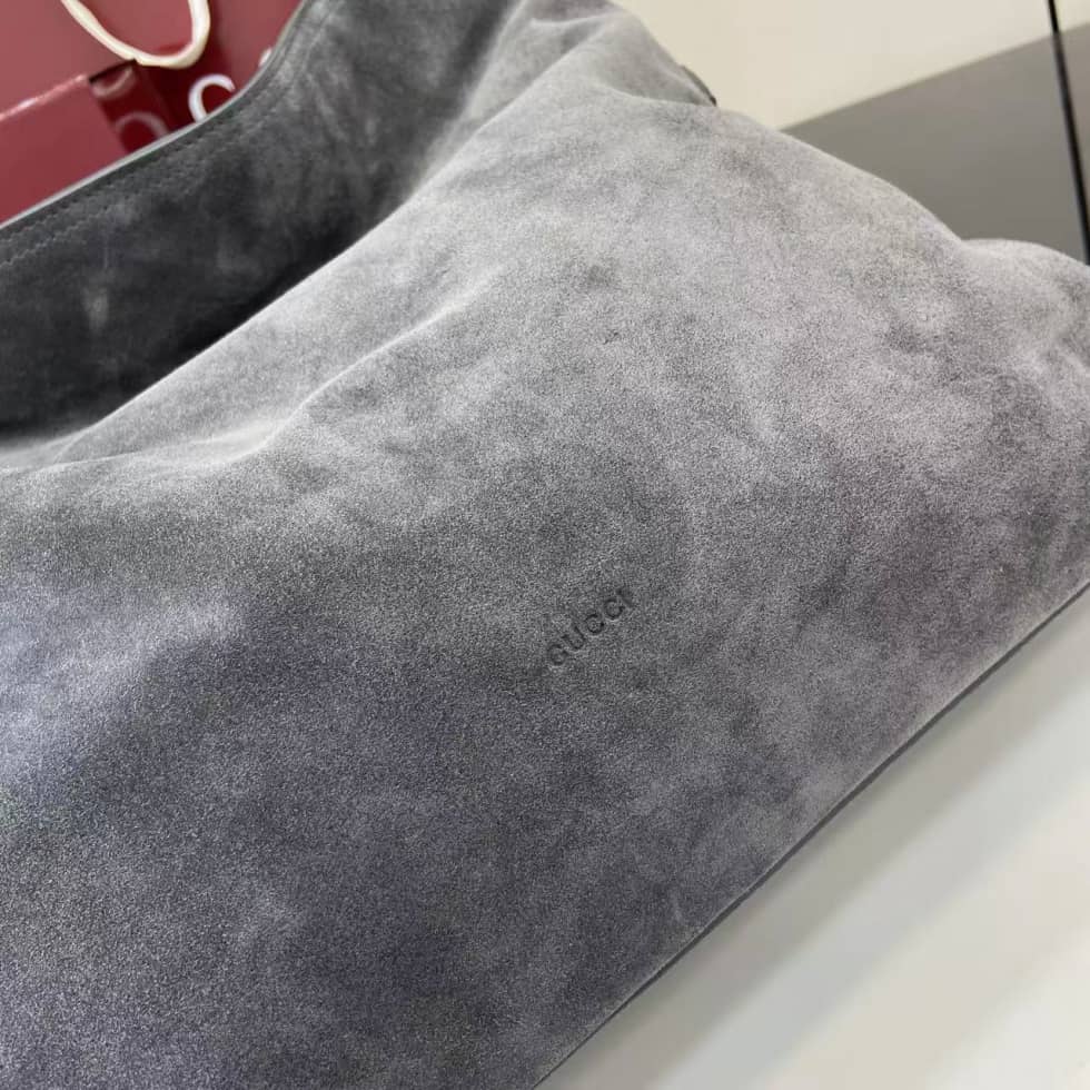 Gucci Beatrix Suede Large Gray Tote Bag 850546_5_162367 Gucci Beatrix Suede Large Gray Tote Bag 850546