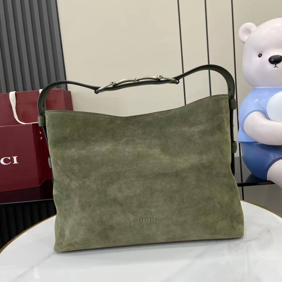 Gucci Beatrix Suede Medium Green Shoulder Bag_10_162377 Gucci Beatrix Suede Medium Green Shoulder Bag