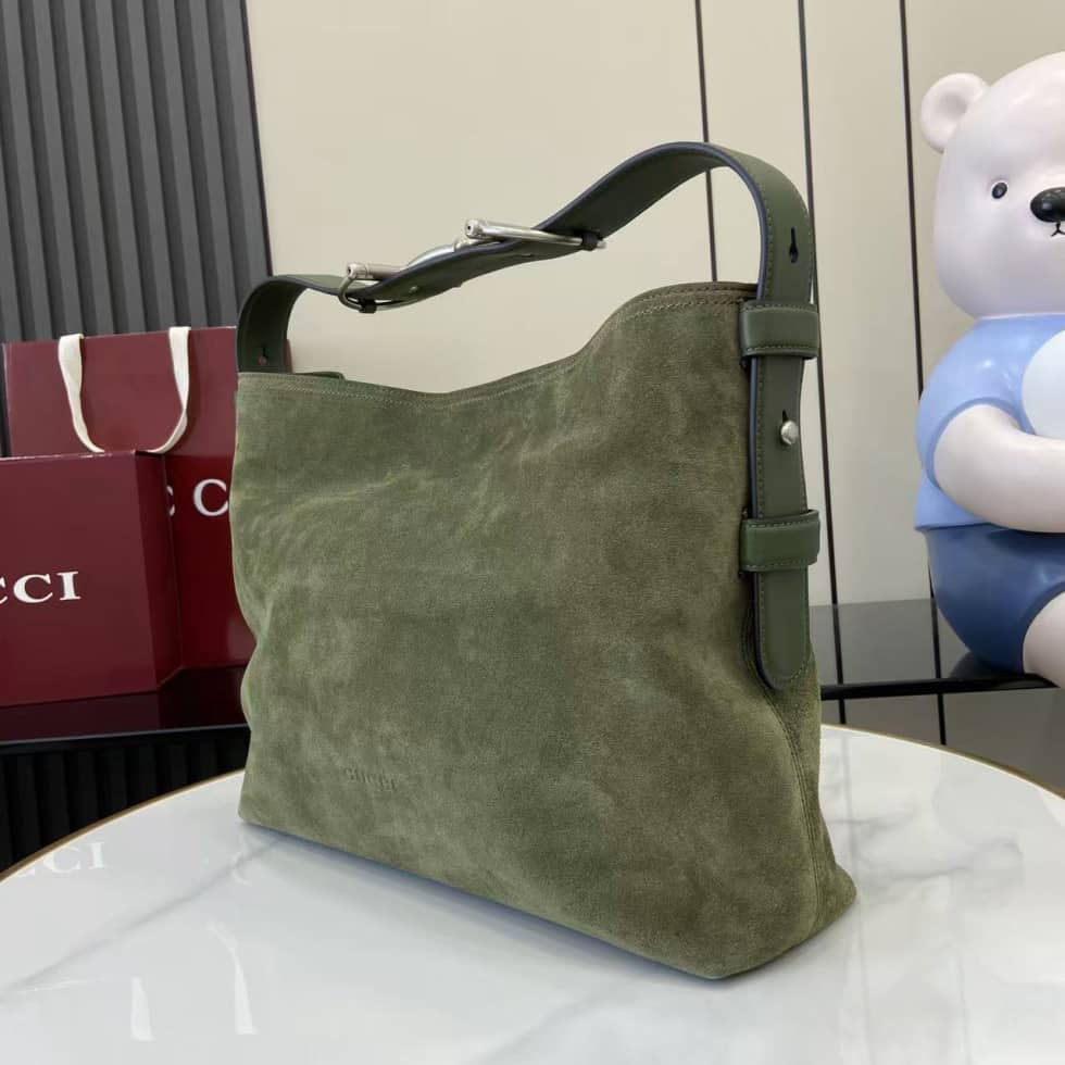 Gucci Beatrix Suede Medium Green Shoulder Bag_2_162377 Gucci Beatrix Suede Medium Green Shoulder Bag