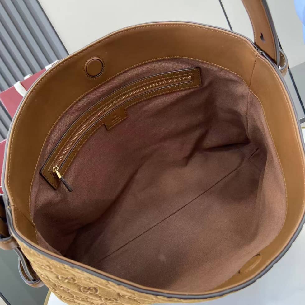 Gucci Beatrix Embossed Suede Medium Brown Tote Bag_7_162397 Gucci Beatrix Embossed Suede Medium Brown Tote Bag