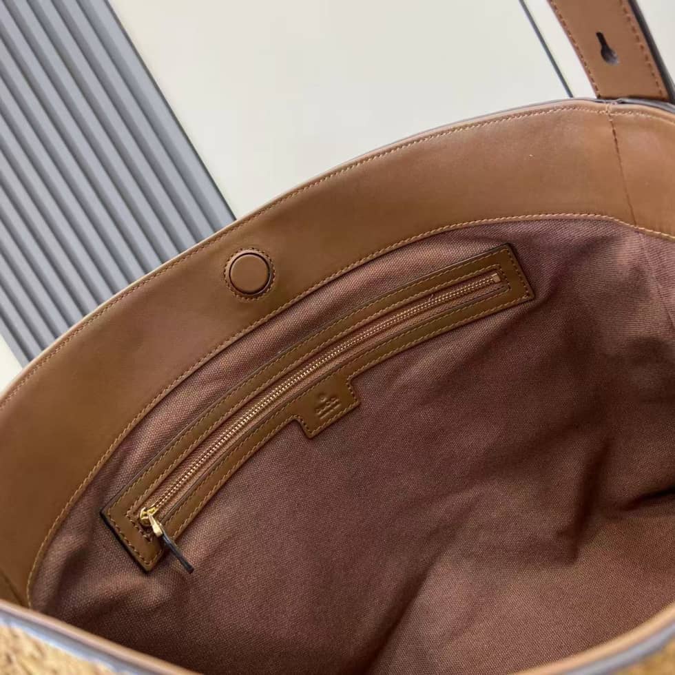 Gucci Beatrix Embossed Suede Medium Brown Tote Bag_8_162397 Gucci Beatrix Embossed Suede Medium Brown Tote Bag