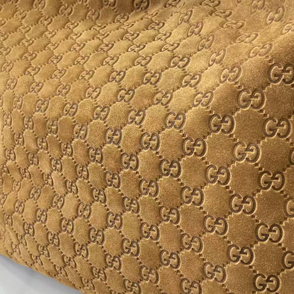 Gucci Beatrix Embossed Suede Large Brown Tote Bag_5_162407 Gucci Beatrix Embossed Suede Large Brown Tote Bag